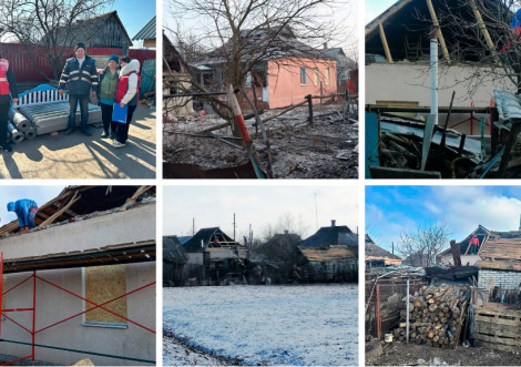 Червоний Хрест передав будматеріали постраждалим від атаки дрона в Охтирці