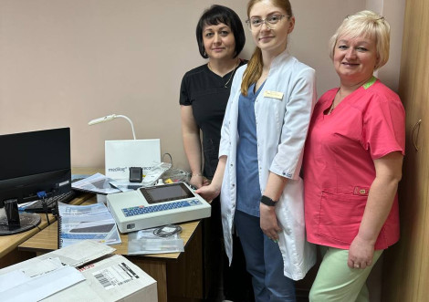 Охтирська лікарня отримала сучасне кардіологічне обладнання
