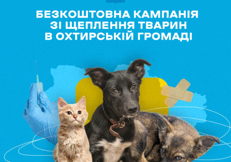 Безкоштовне щеплення тварин у Охтирці
