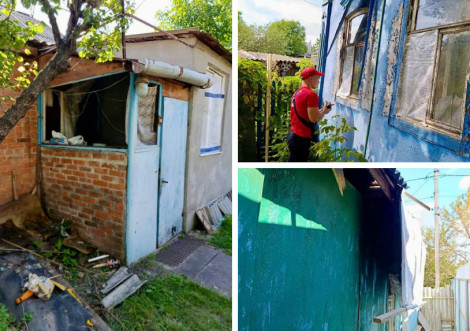 У Охтирці Червоний Хрест допомагає постраждалим від атаки дронів