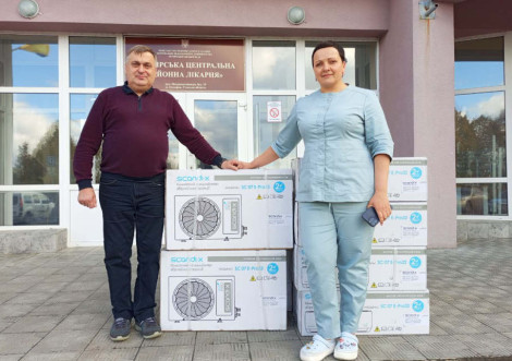 Охтирська лікарня отримала кондиціонери від місцевого бізнесу