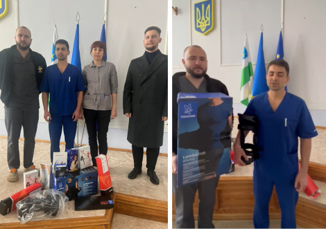Охтирська лікарня отримала ортези від благодійників з Німеччини