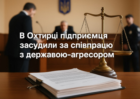 В Охтирці підприємця засудили за співпрацю з державою агресором